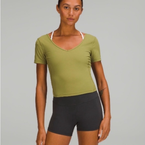 Lululemon Align T-Shirt - Size 10 - BRONZE GREEN - Picture 1 of 3